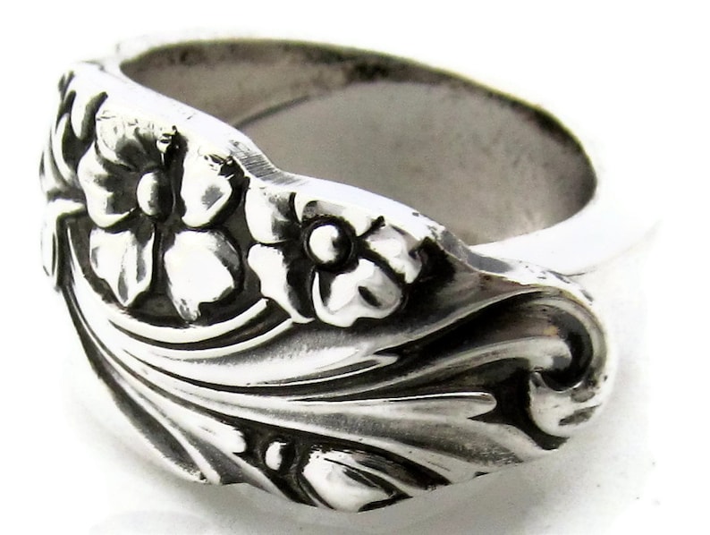 Spoon Ring Evening Star Vintage Silverware image 1