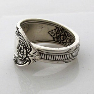 Silver Spoon Ring Cotillion Silverware Pattern size 3 4 5 6 7 8 9 10 11 12 13 14 15 image 4