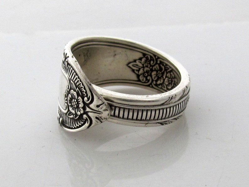 Silver Spoon Ring Cotillion Silverware Pattern size 3 4 5 6 7 8 9 10 11 12 13 14 15 image 4