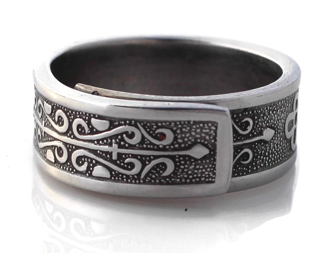 Stainless Steel Men's Spoon Ring Kashmir Classic Style Etsy
