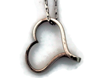 Collar colgante único en forma de corazón Simple Chic