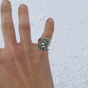 Braut Rose Sterling Silber Löffel Ring von Alvin Bild 5