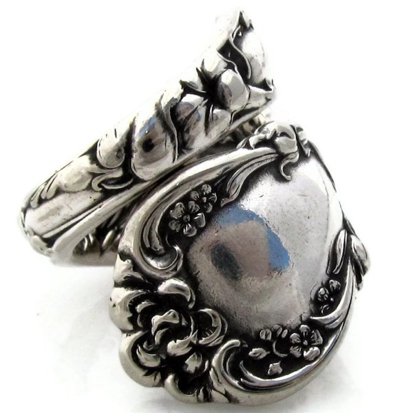 Spoon Ring Wrapped Wallace Floral 1902