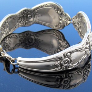 Traditional Spoon Bracelet Floral Heritage Pattern From 1953 image 3