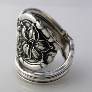 Spoon Ring, 1910 Silver Orange Blossom Choose Your Size Wrapped image 4