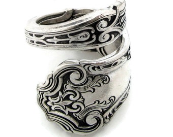 Spoon Ring Cardinal Wrapped