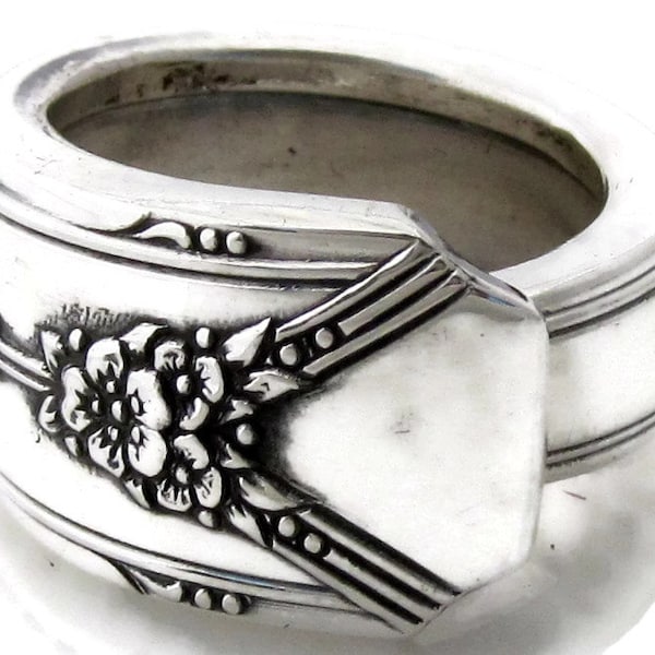 Authentic Silver Spoon Ring Milady 1940