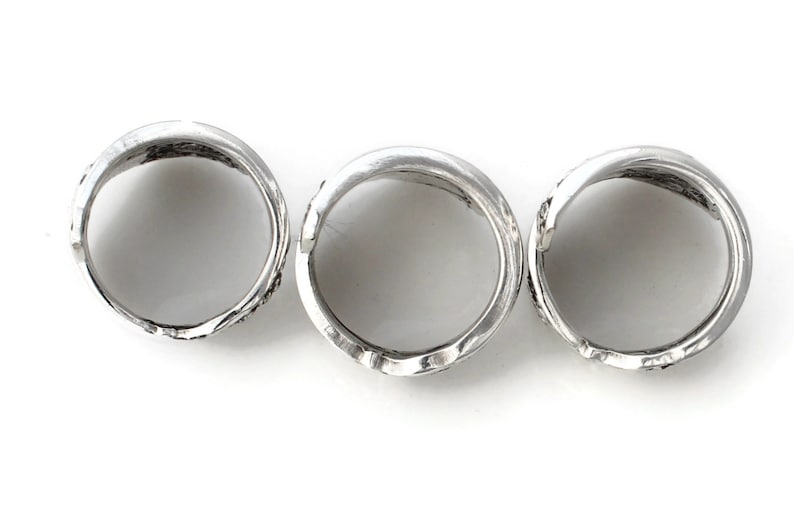 The Tempting Trio Floral Wrapped Spoon Rings