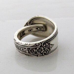 Silver Spoon Ring Cotillion Silverware Pattern size 3 4 5 6 7 8 9 10 11 12 13 14 15 image 3