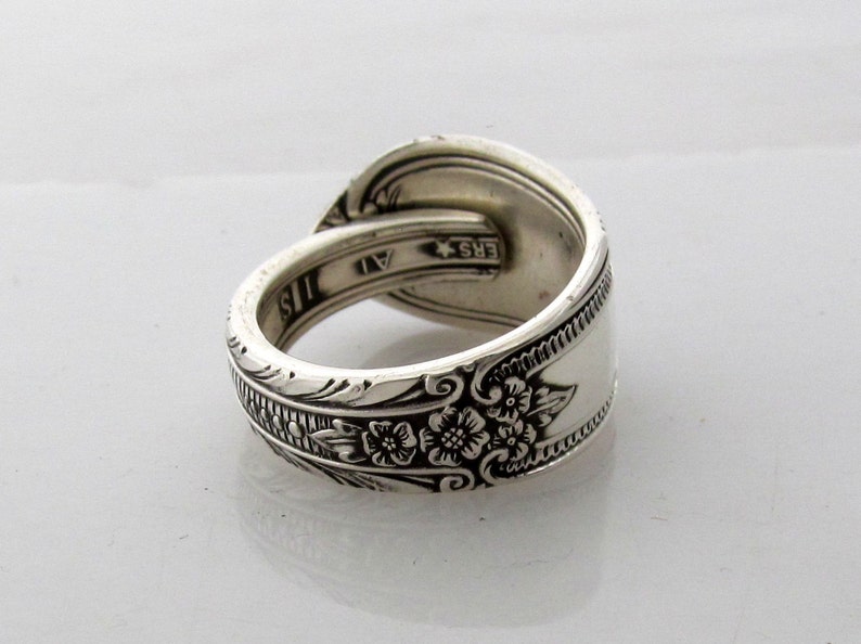 Silver Spoon Ring Cotillion Silverware Pattern size 3 4 5 6 7 8 9 10 11 12 13 14 15 image 3