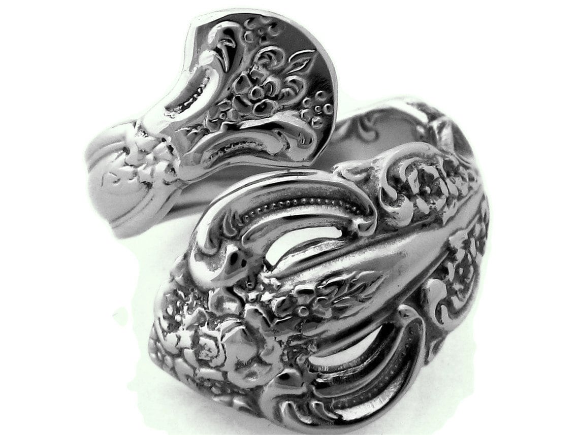 Silver spoon rings - Etsy 日本