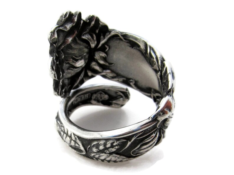 Braut Rose Sterling Silber Löffel Ring von Alvin Bild 4