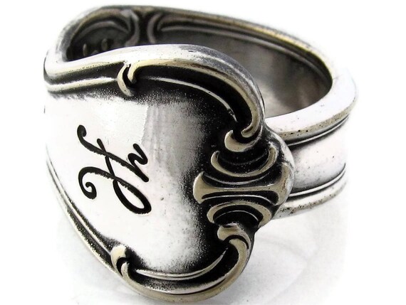 Spoon Ring Size 3 4 5 6 7 8 9 10 11 12 13 14 15 Signature With Etsy