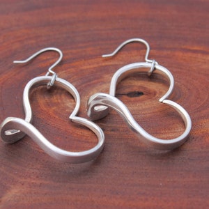 Heart Earrings Hoop Earrings Choose Your Size Earrings for your Quarantine image 4