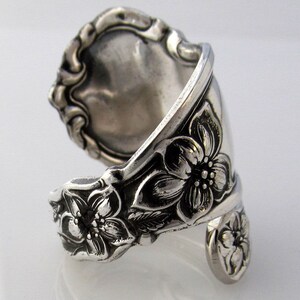 Spoon Ring, 1910 Silver Orange Blossom Choose Your Size Wrapped image 3