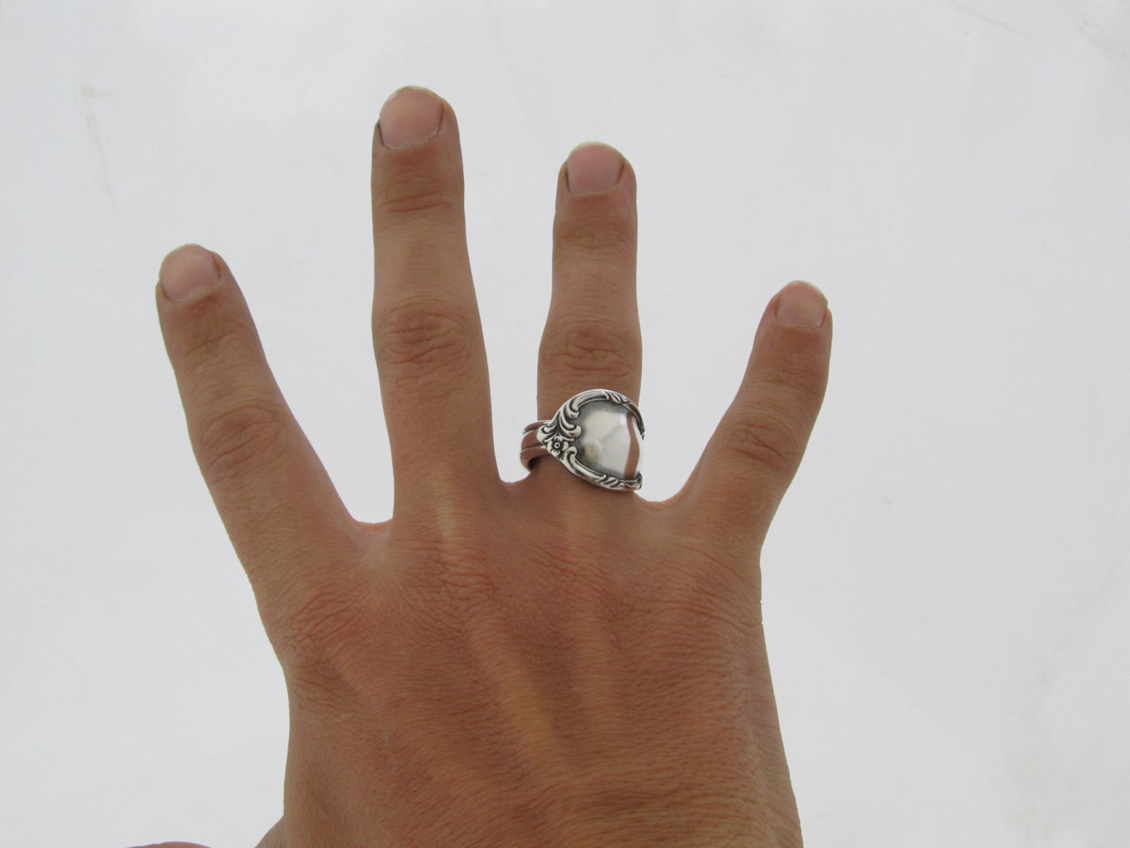 Silver Spoon Ring All Sizes Reflection 1959 Classic Etsy