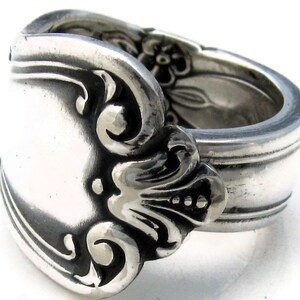 Spoon Ring Silver Valley Rose Thumb Ring