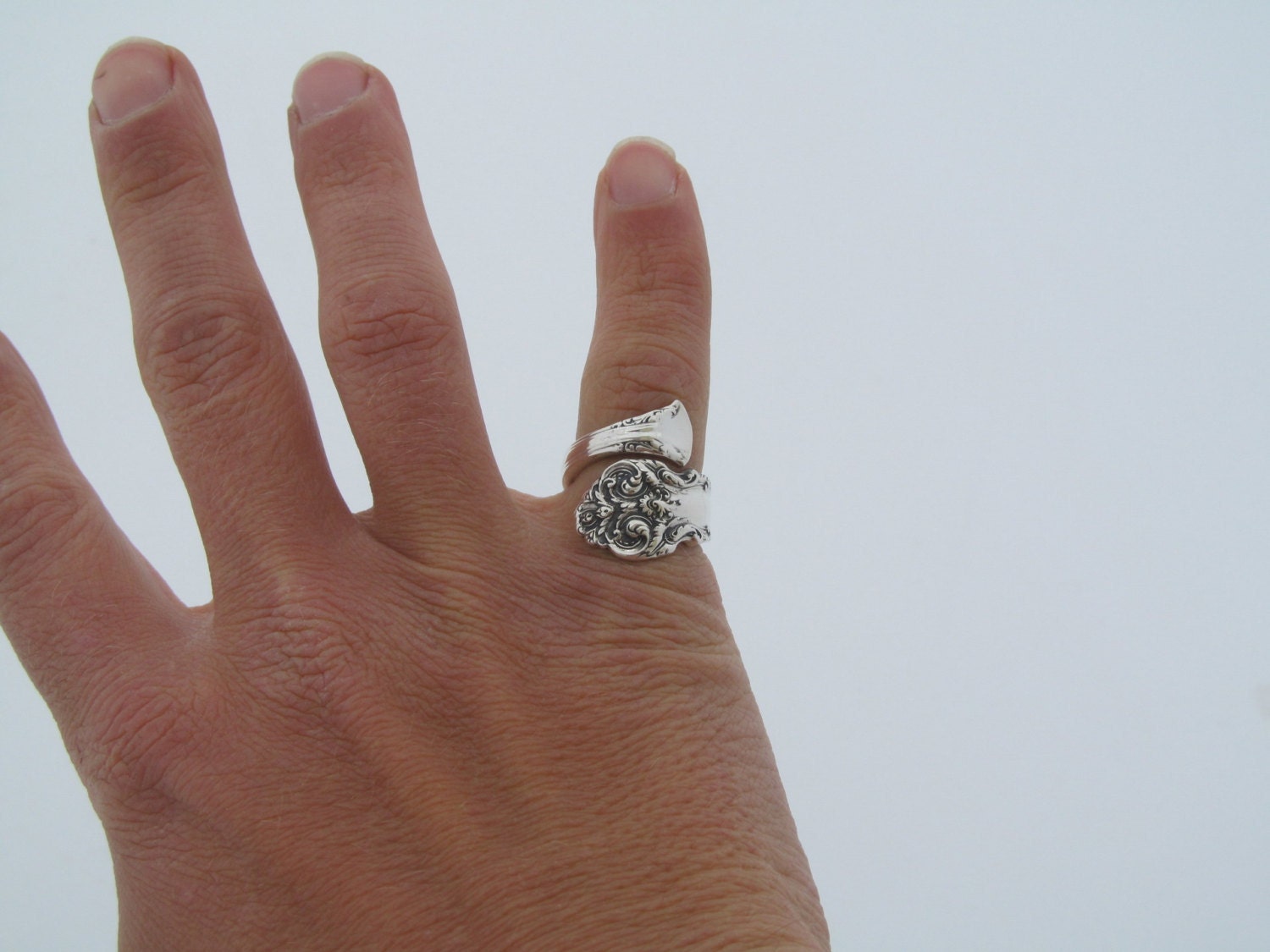 Sterling Silver Spoon Ring French Renaissance Silverware Etsy