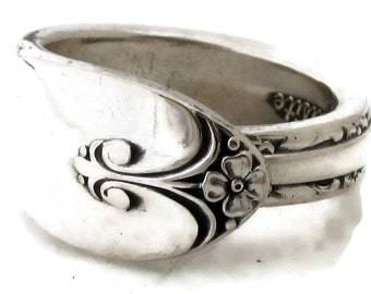 Spoon Ring Exquisite Silver Pattern 1940