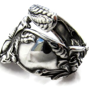 Braut Rose Sterling Silber Löffel Ring von Alvin Bild 2
