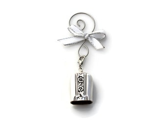 Holiday Ornament Christmas Ornament Angel Bell Ornament Silver Bells Magical Fairy Bell