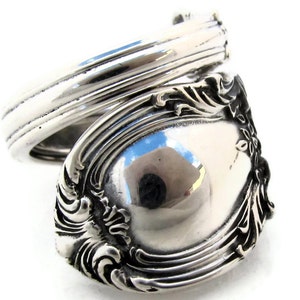 American Victorian Sterling Silver Spoon Ring by Lunt