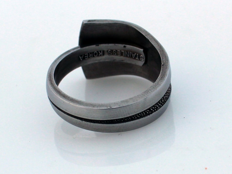 Pasedena Rose Spoon Ring Stainless Steel image 4