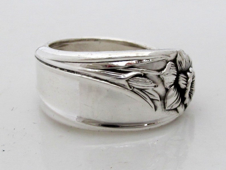 Spoon Ring All Sizes Daffodil from 1950 Antique Silverware image 2