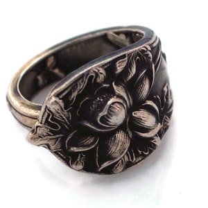 Daffodil Ring Sterling Silver Authentic Spoon Ring Floral Ring