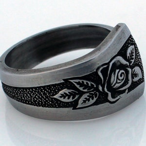 Pasedena Rose Spoon Ring Stainless Steel image 2