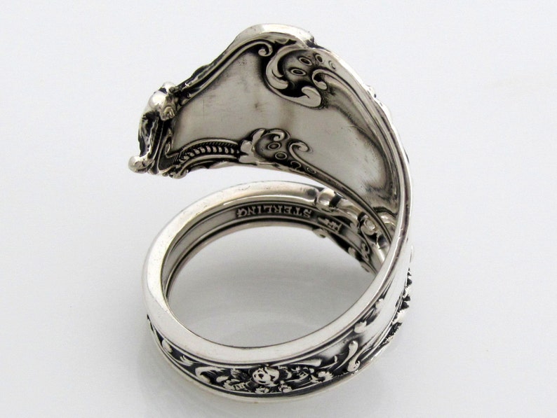 Altair Wrapped Sterling Silver Spoon Ring by Watson 1904 Art Nouveau image 3