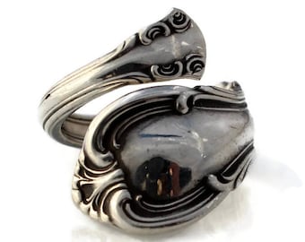 Joan of Arc Sterling Silver Spoon Ring Warrior Princess 1940