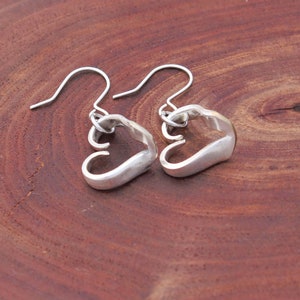 Heart Earrings Hoop Earrings Choose Your Size Earrings for your Quarantine image 2
