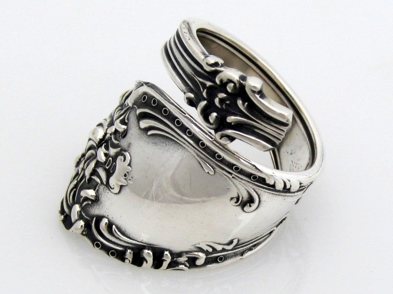 Altair Wrapped Sterling Silver Spoon Ring by Watson 1904 Art Nouveau image 2