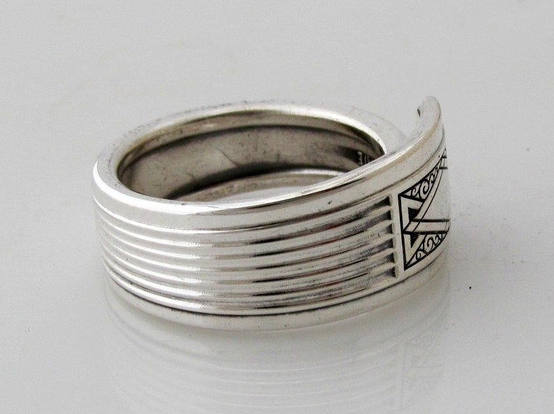 Art Deco Spoon Ring Size 3 to 15 Noblesse Men 1930 image 2