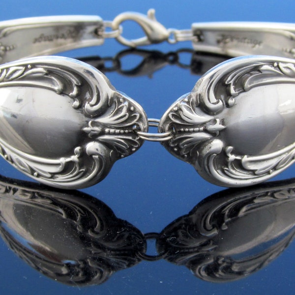 Traditional Spoon Bracelet Floral Heritage Pattern From 1953