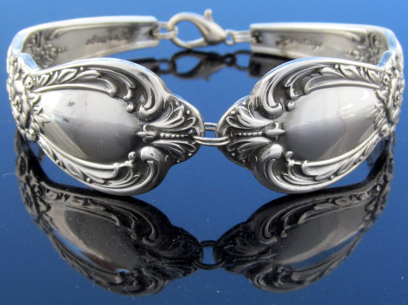 Traditional Spoon Bracelet Floral Heritage Pattern From 1953 image 1