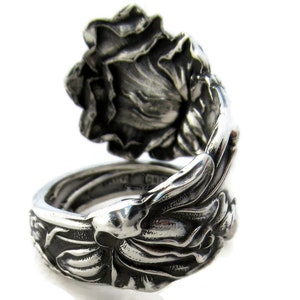 Braut Rose Sterling Silber Löffel Ring von Alvin Bild 3