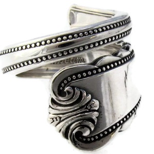 Moonbeam Sterling Silver Wrapped Spoon Ring