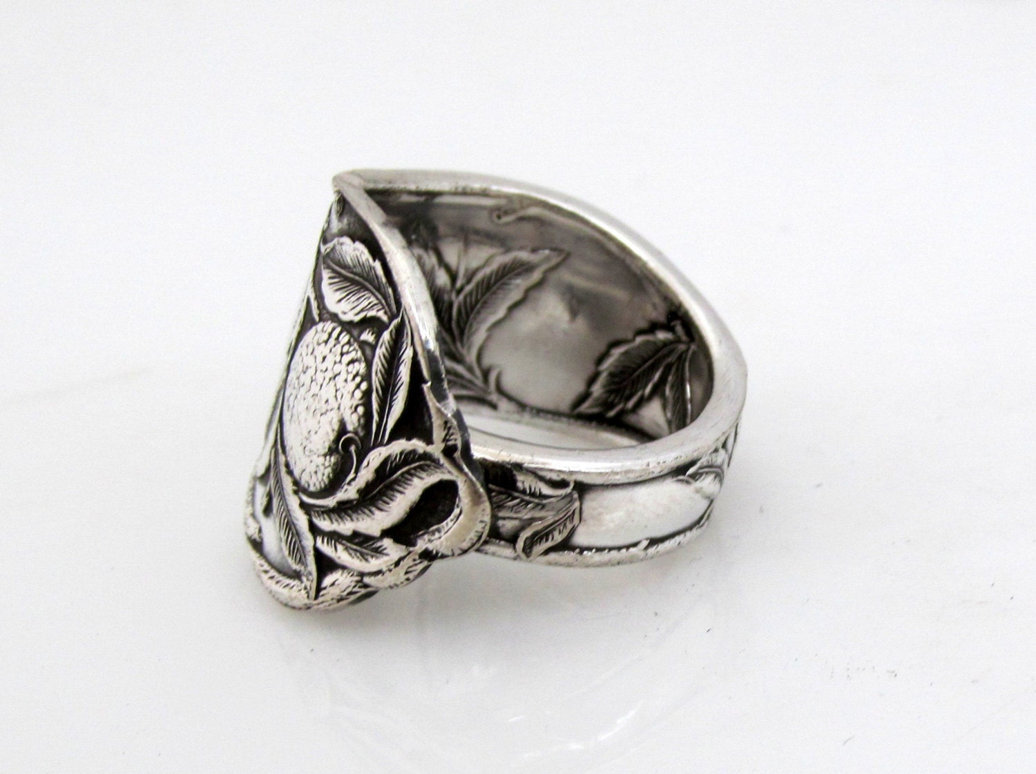 Spoon Ring Silver Sunkist 1910 - Etsy