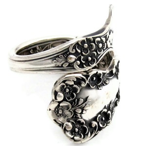 Sterling Silver Spoon Ring Size 5 6 7 8 Buttercup Demitasse