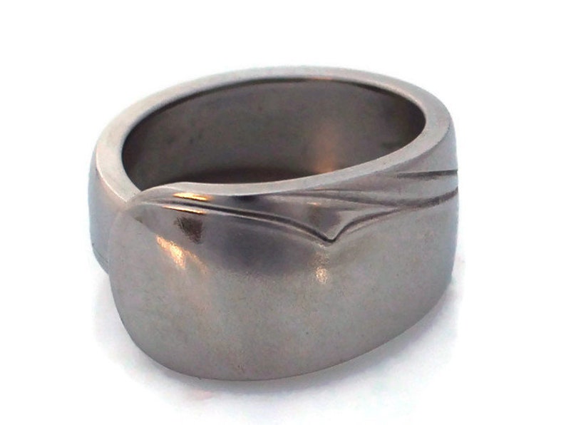 Stainless Steel Spoon Ring Mens Oceanic 1957 Etsy