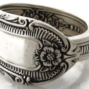 Silver Spoon Ring Cotillion Silverware Pattern size 3 4 5 6 7 8 9 10 11 12 13 14 15 image 1