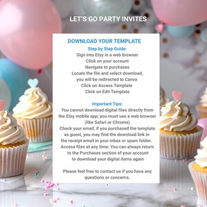 Mermaid Ariel Birthday Invitation: Under the Sea EDITABLE Printable Canva Template Instant Download Digital Template image 4