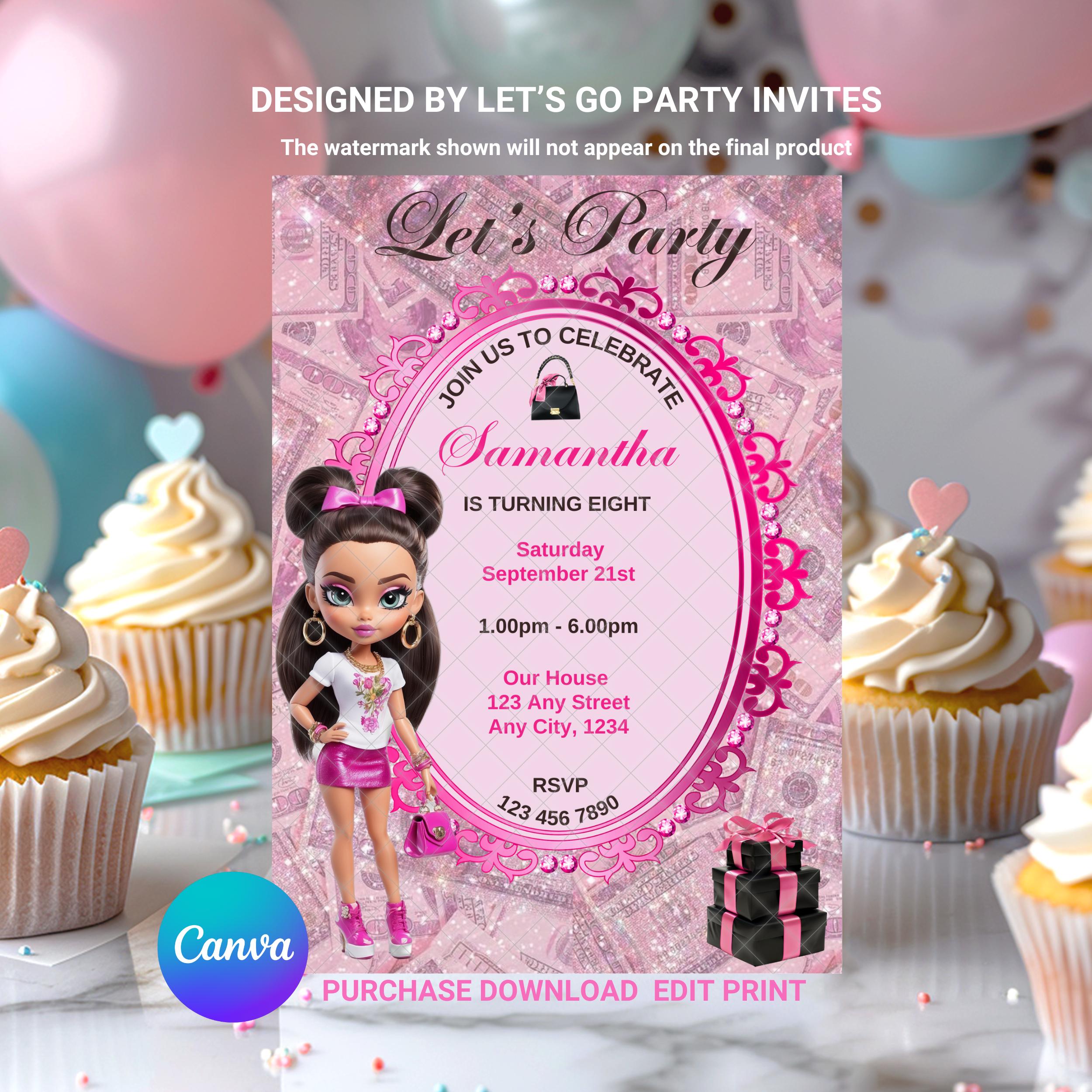 Diva invite - Etsy México, image size:2500x2500