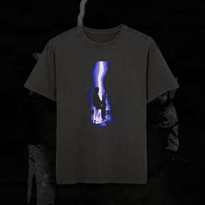 lightning_kids - Acid Washed Oversized Design T-Shirt