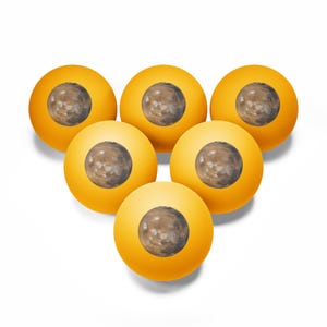 Ping Pong Balls, 6 pack - Planet Mars photograph image 6