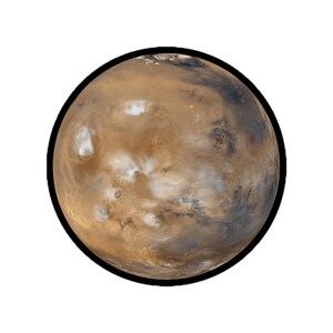 Sticker - Planet Mars photograph