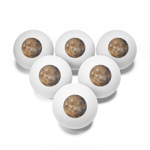 Ping Pong Balls, 6 pack - Planet Mars photograph image 3