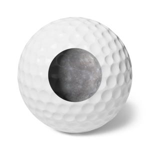 Golf Balls, 6 pack - Planet Mercury photograph image 1